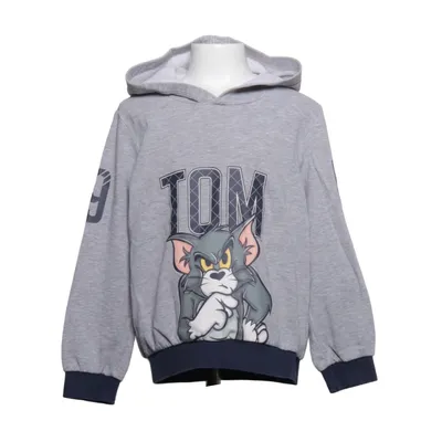Sweat à capuche (Gris, Bleu) de Tom and Jerry Coton, Polyester