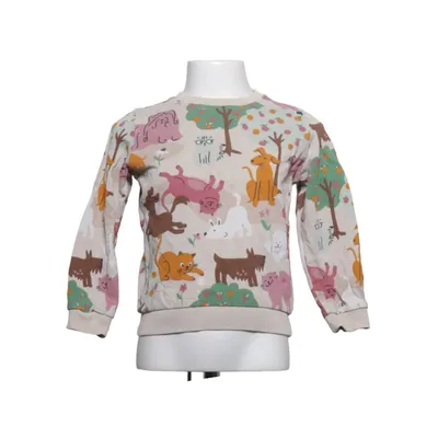 Sweatshirt (Beige, Flerfarvet) fra Polarn O. Pyret Elastan, Økologisk bomuld