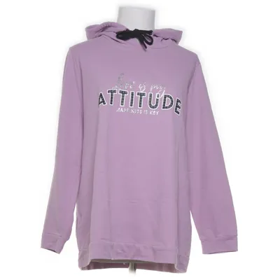 Huvtröja (Lila) från Ulla Popken Bomull, Polyester