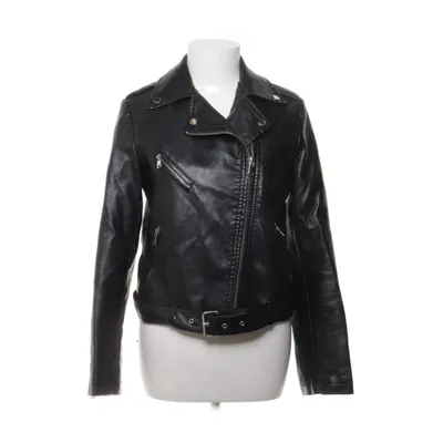 Bikerjacka (Svart) från New Look Bomull, Polyester, Viskos