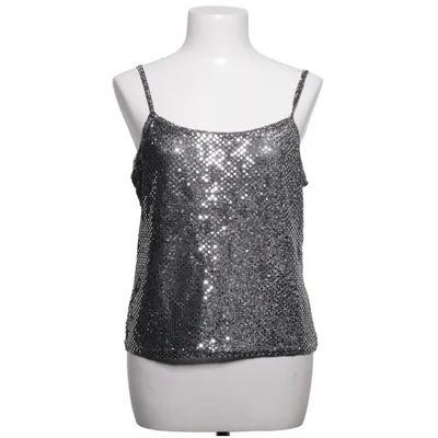 Tank Top (Black, Silver) from Body Script Polyester