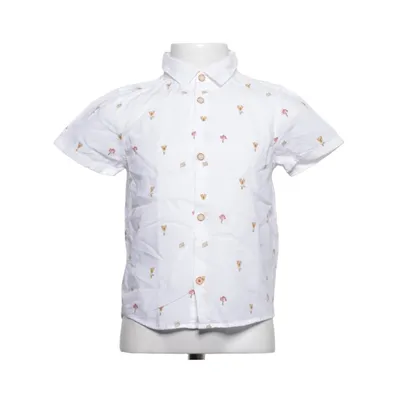 Short sleeve shirt (White, Multicolored) from Zara Baby Cotton, Linen