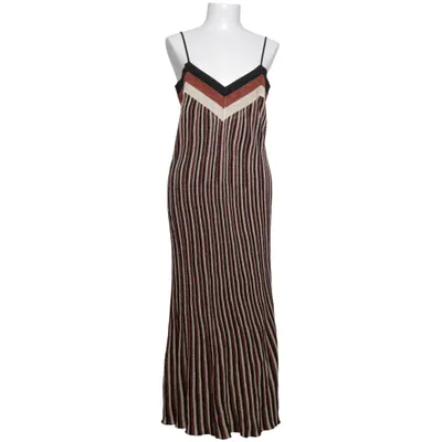 Maxikjole (Sort, Brun, Guld) fra Mango Suit Polyester, Viscose