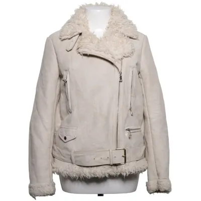 Shearling jacket (Beige) from Zara Basic Outerwear Acrylic, Polyester