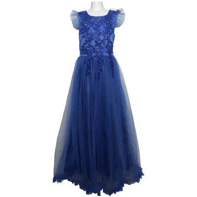 Bloemenmeisjes jurk (Blauw) van XABH