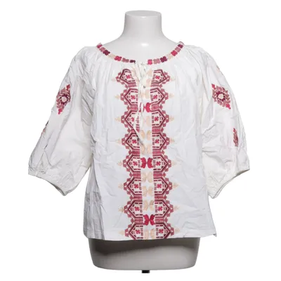 Blouse (White, Red, Beige) from Solitaire Cotton, Polyester