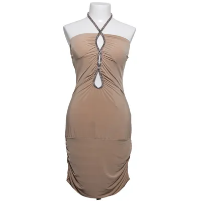 Halterneck dress (Beige) from Gondola Blu Elastane, Polyester