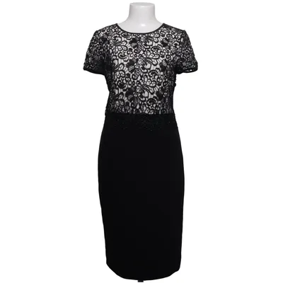 Dress (Black, White) from Savoir Elastane, Polyester, Viscose