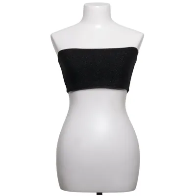 Tube top (Zwart) van Vanessa Moe x NA-KD Elastaan, Metallvezel, Viscose