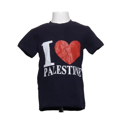 T-shirt (Blå, Flerfarvet) fra Attraction Bomuld