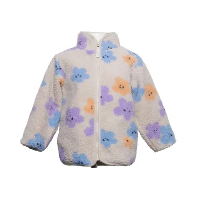 Fleecejacka (Beige, Flerfärgad) från Rikiki Polyamid, Polyester
