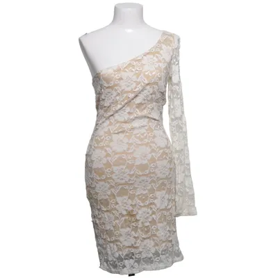 Dress (White, Beige) from Point Polyester