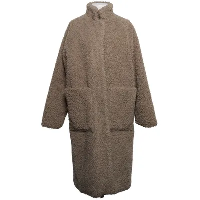 Vinterfrakke (Beige) fra Selected Femme Polyester