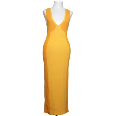 Maxi dress (Yellow, Orange) from NA-KD Art Polyamide, Viscose