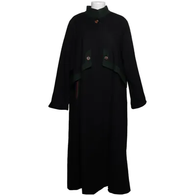 Coat (Black, Green) from Admont Viscose