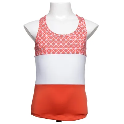 Sports tank top (Red, White) from Castro Elastane, Polyester