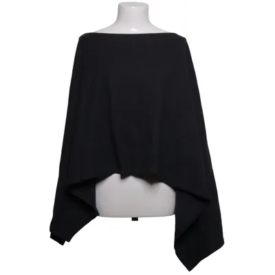 Poncho (Noir) de Zara Coton, Polyester