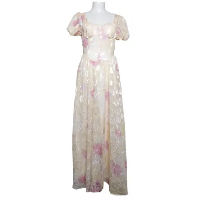 Maxi jurk (Geel, Meerkleurig) van Boohoo Polyester