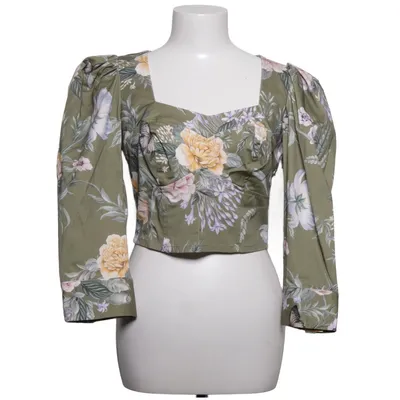 Blouse portefeuille (Vert, Multicolore) de Studio F Coton, Élasthane