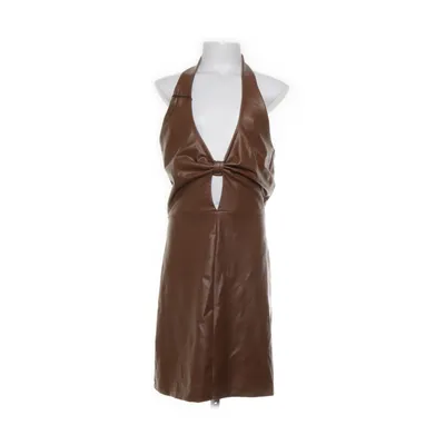 Halterneck dress (Brown) from Katch Me Cotton, Elastane, Polyester