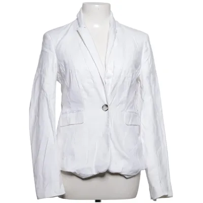 Blazer (Blanc) de Reken Maar Coton, Élasthane