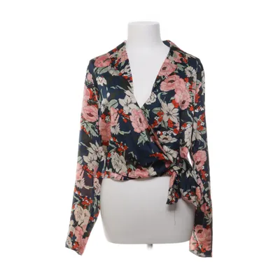 Wrap blouse (Blue, Multicolored) from Missguided Polyester