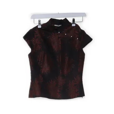 Top (Black, Red) from Tintoretto Acetate, Viscose