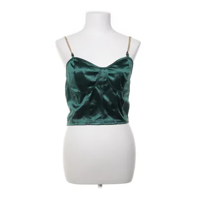 Crop top (Green) from Shein Polyester, Elastane