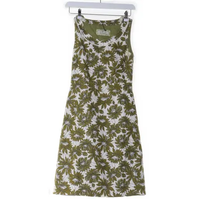Kjole (Grøn, Hvid) fra Laura Ashley Bomuld, Linned