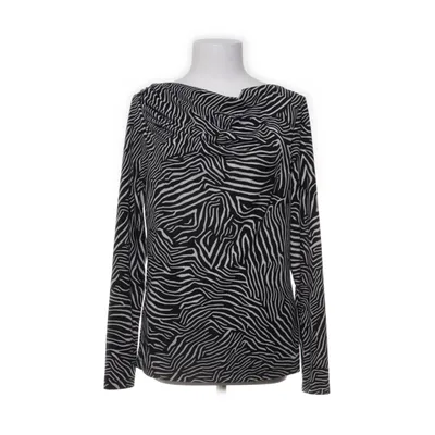Top (Zwart, Wit) van Visual Clothing Project Polyester, Elastaan