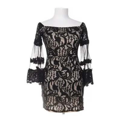 Cocktailklänning (Svart, Beige) från Eilly Bazar Bomull, Nylon, Polyester, Elastan