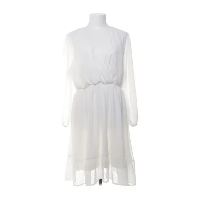 Wrap dress (White) from Shein Curve Polyester