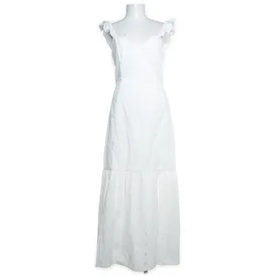 Långklänning (Vit) från Divided by H&M Bomull, Polyester