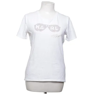 T-shirt (Vit) från Karl Lagerfeld Bomull, Elastan