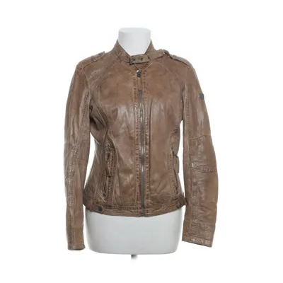 Leather jacket (Brown) from Gipsy by Mauritius Cotton, Polyester, Leather