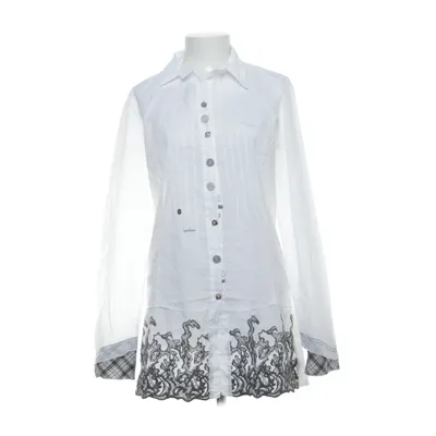 Blouse (Wit, Zwart) van Elisa Cavaletti Katoen, Viscose