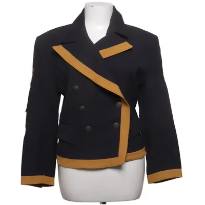 Blazer (Bleu, Jaune) de Crisca Laine
