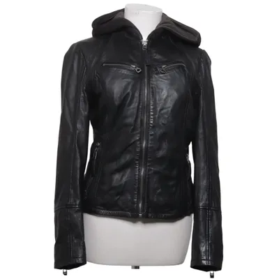 Veste en cuir (Noir) de Gipsy Coton, Cuir, Polyester