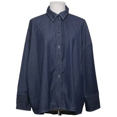 Jeansskjorte (Blå) fra ONLY Blue Denim Elastan, Polyester, Viscose