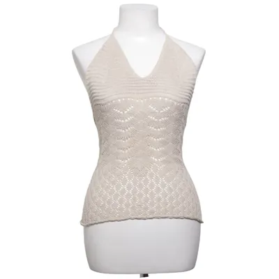 Halter neck top (Beige) from Made in italy Cotton
