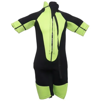 Wetsuit (Black, Green) from Gills Watersports Nylon