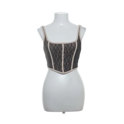 Crop top (Svart, Beige) från Social Tourist Bomull, Elastan, Polyester