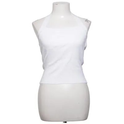 Halterneck top (Hvid) fra H&M Polyamid, Viscose