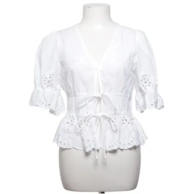 Slå-om bluse (Hvid) fra Aware by Vero Moda Økologisk bomuld