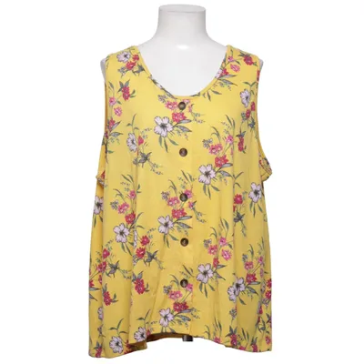 Top (Yellow, Multicolored) from MyWear Woman Elastane, Polyester