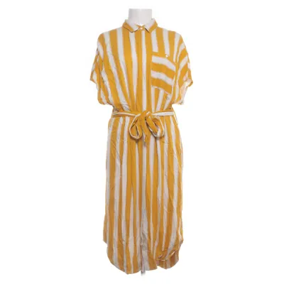 Shirt dress (White, Yellow) from Monki Viscose