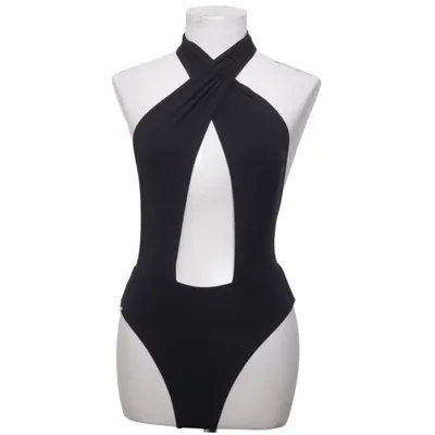 Maillot de bain une pièce (Noir) de Obsessive Élasthane, Polyamide