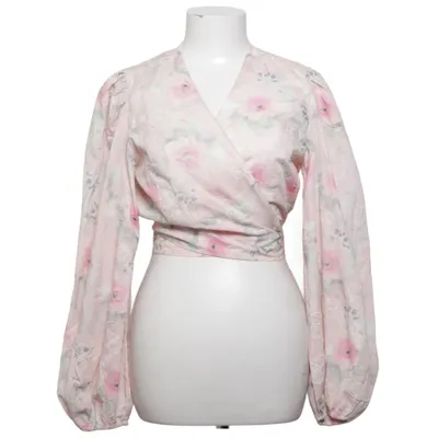 Slå-om bluse (Pink, Hvid) fra Effeny Bomuld, Polyester
