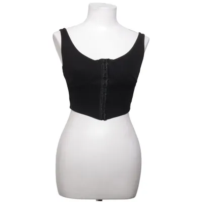 Crop Top (Schwarz) von Shein Baumwolle, Elasthan, Polyester