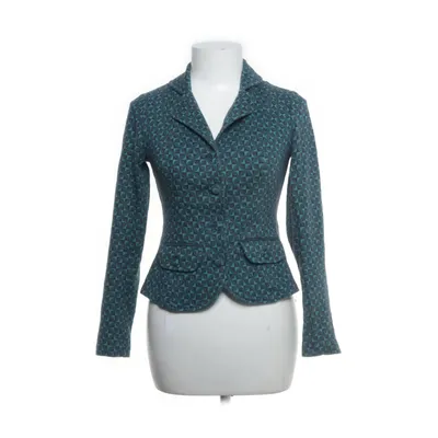 Blazer (Green, Blue) from King Louie Cotton, Elastane, Polyester